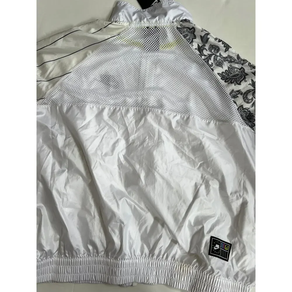Nike Womens Sportswear NSW Woven Track Jacket White Active AR3025 100 Size L NWT